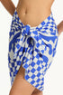 Sea Level Seascape Bordered Sarong Ot